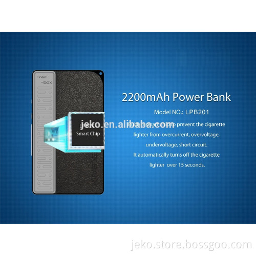 Portable 2200mAh Polymer battery powrbank with cigarette lighter
